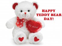 Single Teddy bear 6 inches with small valentine heart