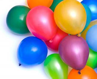 30Multicolored Blown Balloons