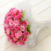 70 Pink Roses bouquet
