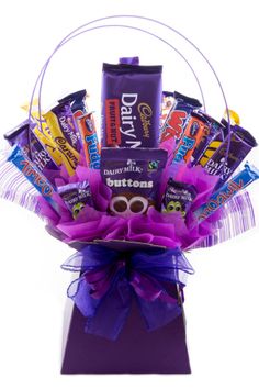 40 cadbury chocolates arranged in a bouquet