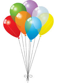 7Multicolored Air Filled Balloons